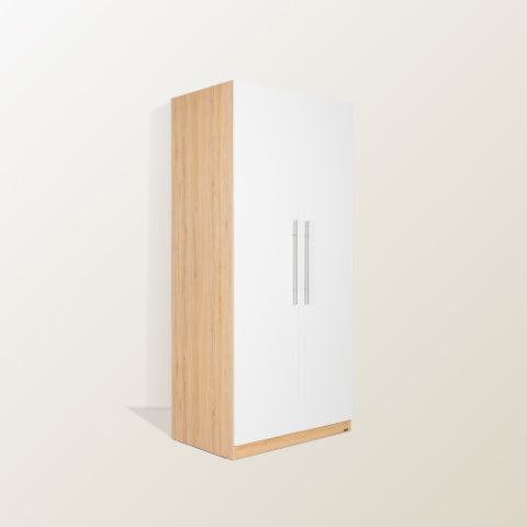  Tủ Quần Áo Gỗ 2 Cánh MOHO VIENNA Tay Nắm 201 4 Màu 